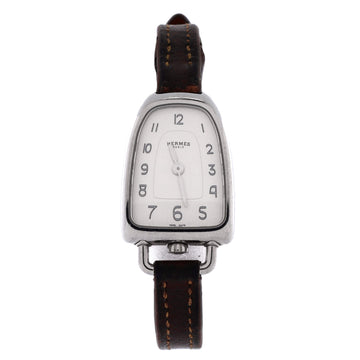 Hermes Galop d'Hermes Quartz Watch Stainless Steel and Leather 26