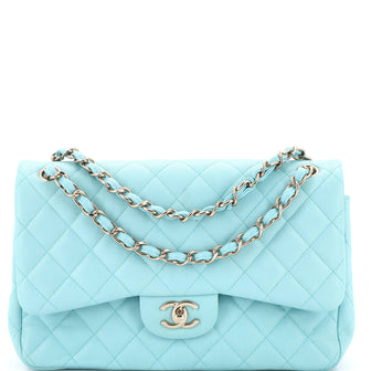 Chanel Classic Double Flap Bag Quilted Caviar Jumbo