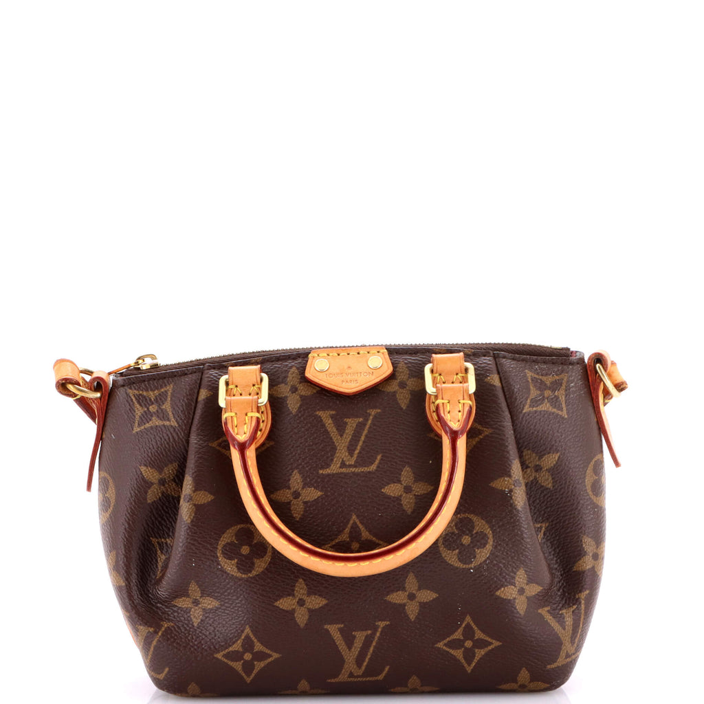 Louis Vuitton Turenne Handbag Monogram Canvas Nano Brown 4138451