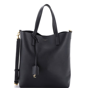 Saint Laurent Shopper Tote Leather Toy