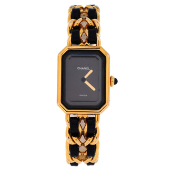 Chanel Premiere Rock Quartz Watch Plated Metal and Leather 20