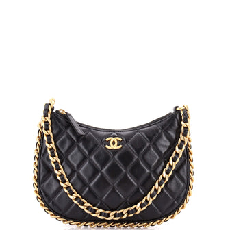 Chanel CC Chain Around Hobo Quilted Lambskin