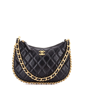 Chanel CC Chain Around Hobo Quilted Lambskin