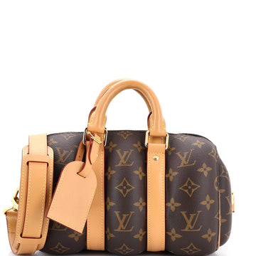 Louis Vuitton Keepall Bandouliere Bag Blown Up Monogram Canvas 25