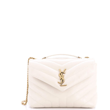 Saint Laurent Loulou Shoulder Bag Matelasse Chevron Leather Small