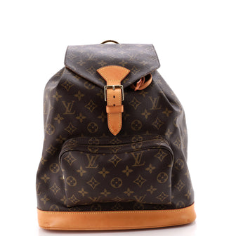 Louis Vuitton Vintage Montsouris Backpack Monogram Canvas GM