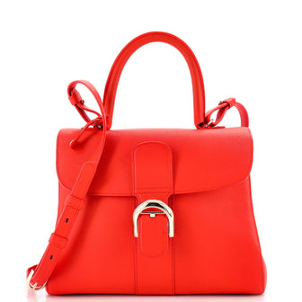 Delvaux Brillant Top Handle Bag Leather MM