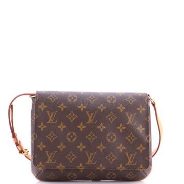 Louis Vuitton Musette Tango Handbag Monogram Canvas