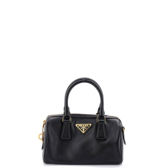 Prada Lux Convertible Boston Bag Saffiano Leather Small