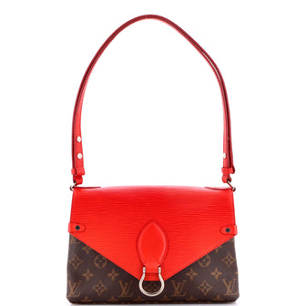 Louis Vuitton Saint Michel Handbag Monogram Canvas and Epi Leather