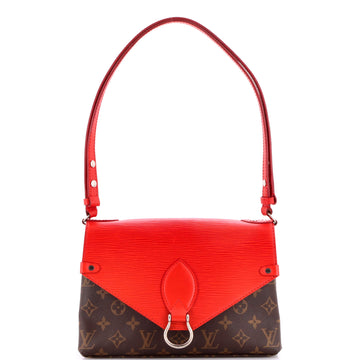 Louis Vuitton Saint Michel Handbag Monogram Canvas and Epi Leather