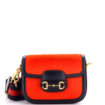 Gucci Horsebit 1955 Shoulder Bag Wool Mini