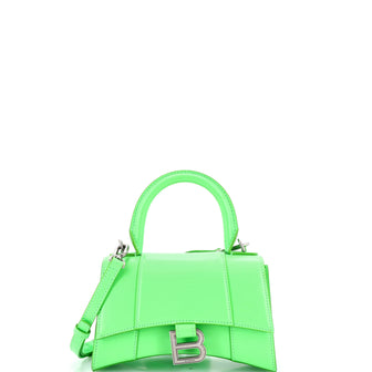 Balenciaga Hourglass Top Handle Bag Leather XS