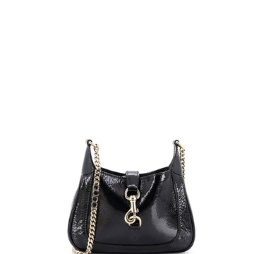 Gucci Jackie Notte Chain Hobo Patent Mini