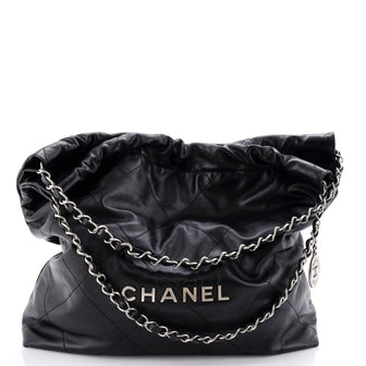 Chanel 22 Chain Hobo Quilted Calfskin Medium