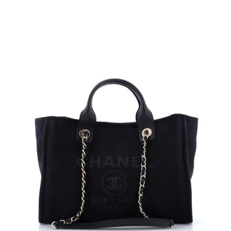 Chanel Deauville NM Tote Mixed Fibers Small