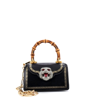 Gucci Thiara Top Handle Bag Frame Print Leather Small