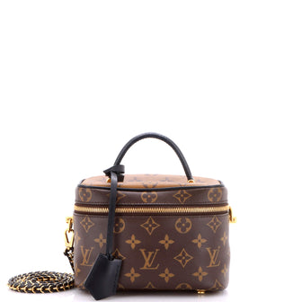 Louis Vuitton Vanity Handbag Reverse Monogram Canvas PM