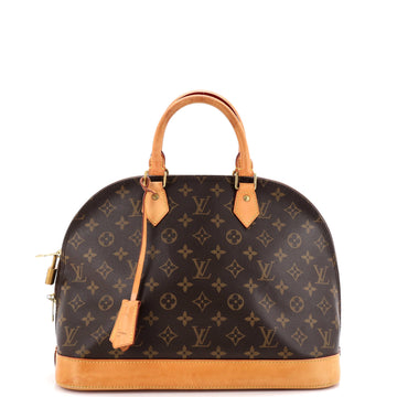 Louis Vuitton Alma Handbag Monogram Canvas MM