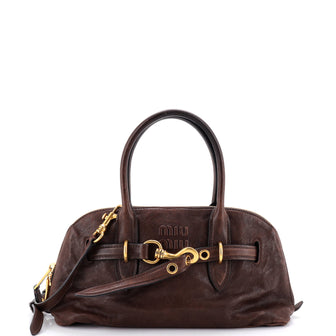 Miu Miu Aventure Top Handle Bag Leather Regular