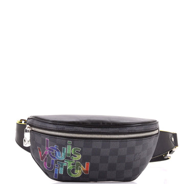 Louis Vuitton Campus Bumbag Limited Edition Interlinked Logo Damier Graphite