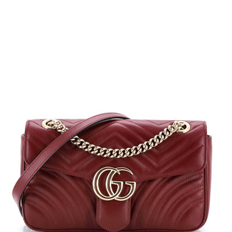 Gucci GG Marmont Flap Bag Matelasse Leather Medium
