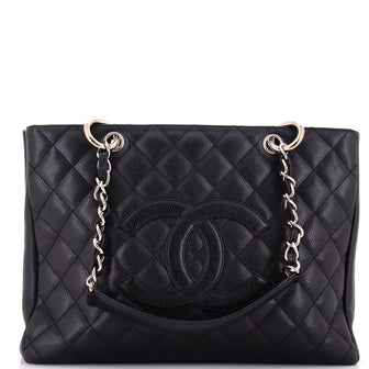 Chanel Grand Shopping Tote Quilted Caviar