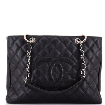 Chanel Grand Shopping Tote Quilted Caviar