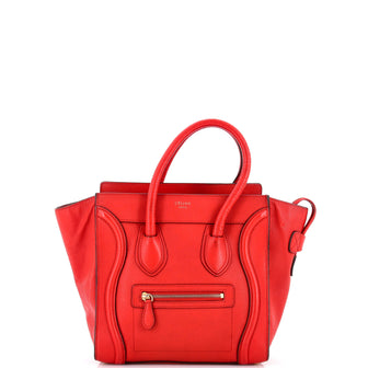 Celine Luggage Bag Grainy Leather Micro
