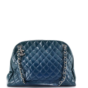 Chanel Just Mademoiselle Bag Quilted Patent Large