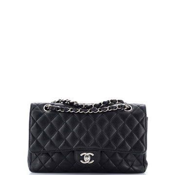 Chanel Classic Double Flap Bag Quilted Caviar Medium