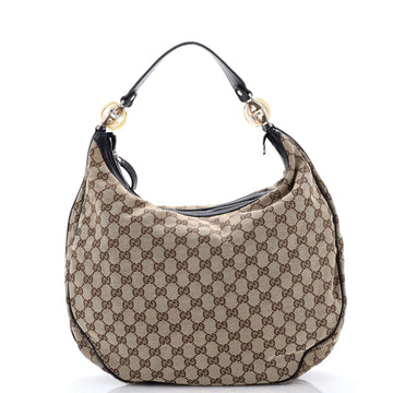 Gucci Twins Hobo GG Canvas Medium