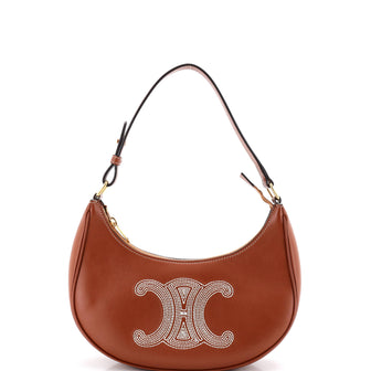 Celine Ava Bag Triomphe Embroidery Leather