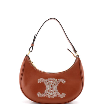 Celine Ava Bag Triomphe Embroidery Leather