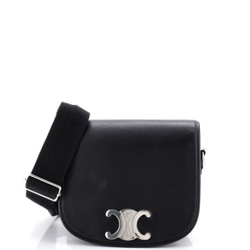 Celine Besace Triomphe Shoulder Bag Leather Medium
