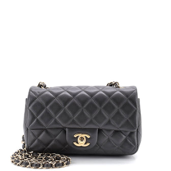 Chanel Classic Single Flap Bag Quilted Lambskin Mini