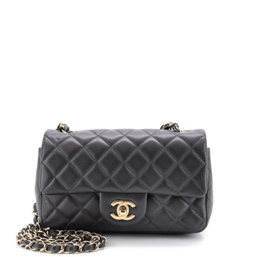 Chanel Classic Single Flap Bag Quilted Lambskin Mini