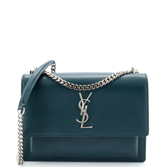 Saint Laurent Sunset Crossbody Bag Leather Medium