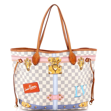 Louis Vuitton Neverfull NM Tote Limited Edition Damier Summer Trunks MM