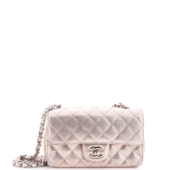 Chanel Classic Single Flap Bag Pixel Effect Quilted Calfskin Mini
