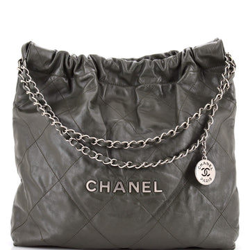 Chanel 22 Chain Hobo Quilted Calfskin Medium