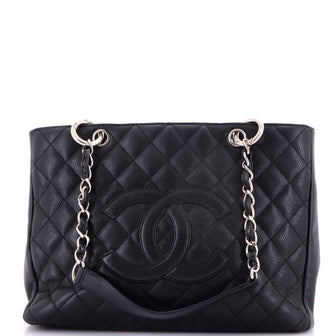 Chanel Grand Shopping Tote Quilted Caviar