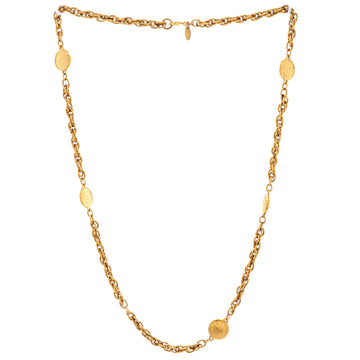 Chanel Vintage Multi-Medallion Chain Necklace Metal