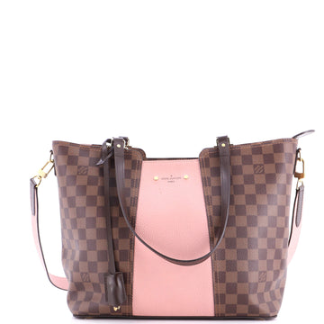 Louis Vuitton Jersey Handbag Damier with Leather