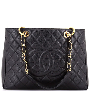 Chanel Grand Shopping Tote Quilted Caviar