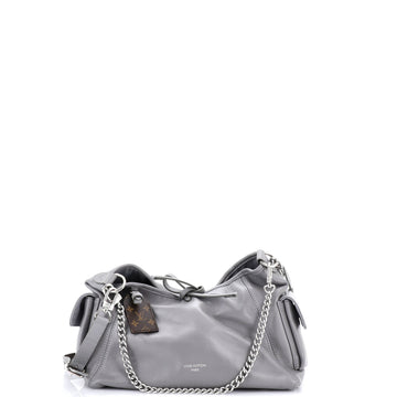 Louis Vuitton CarryAll Cargo Hobo Leather with Monogram Canvas PM