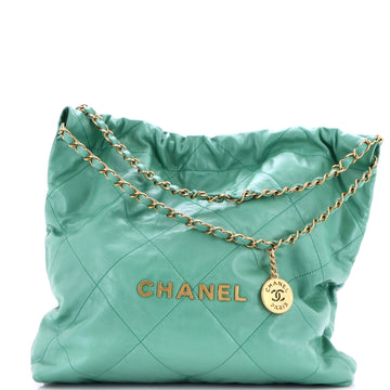 Chanel 22 Chain Hobo Quilted Calfskin Medium