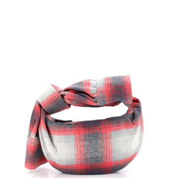 Bottega Veneta BV Jodie Hobo Shirt Effect Printed Leather Mini