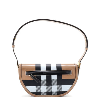 Burberry Olympia Flap Bag Printed Leather Small