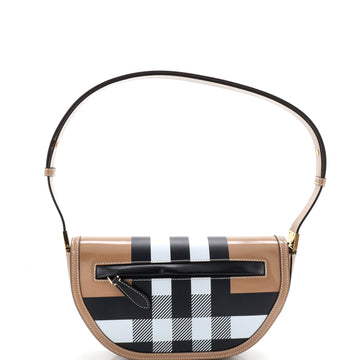 Burberry Olympia Flap Bag Printed Leather Small